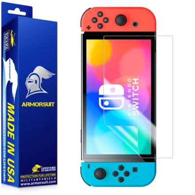 ArmorSuit MilitaryShield Nintendo Switch OLED (2021) Screen Protector USA - Image 1 of 4