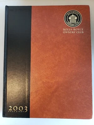 Libro diario de escritorio Rolls Royce Owners Club 2003 excelente estado sin usar Foto 1 de 4