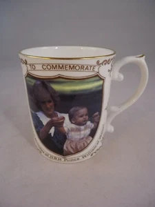 Caverswall Prince William 1st Birthday Mug Princess Diana Fine Bone China 1983 - Foto 1 di 6