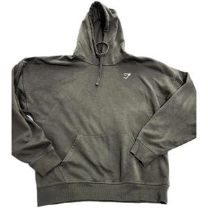 Sudadera con Capucha Pullover Verde Gymshark Para Hombre Talla Grande L Suave Entrenamiento Rendimiento - Imagen 1 de 7