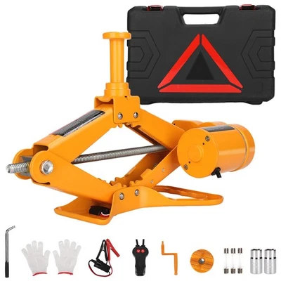 ROGTZ Electric Scissor Car Jack Kit, 3Ton 12V Portable Auto Car Lift with 17.7" Foto 1 de 4