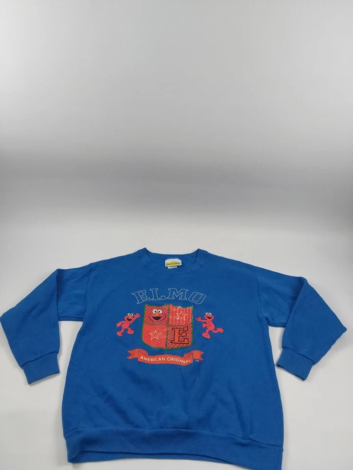 Vintage Sesame Street Elmo American Original Youth Long Sleeve Shirt Size L - Image 1 of 4