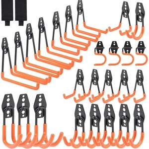 28 Pack Garage Hooks Heavy Duty,Utility Steel Garage Storage Hooks,Wall Mount... - Foto 1 di 7