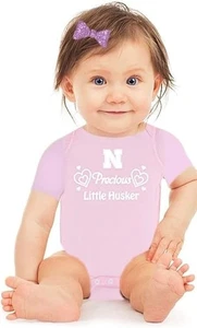 Two Feet Ahead Infant Newborn Bodysuit Creeper Pink Nebraska Cornhuskers 0-3 M - Picture 1 of 1