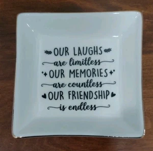 NEU PUDDINGHÜTTE Schmuck Schale Freundschaft Geschenke für Sie - Bild 1 von 4