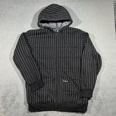 Matix Asher Sudadera con Capucha Cremallera Completa Negro Estampado a Rayas Aislado Hombre’s XL Foto 1 de 4