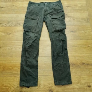 G Star Rovic Zip 3D Cargo Trousers Mens W32 L34 Grey Regular Fit Tapered Army - Picture 1 of 13