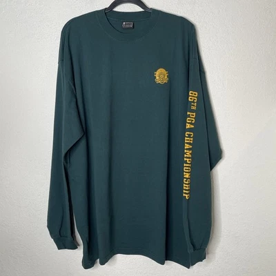 Camisa De Colección Gear For Sports 86th PGA Championship 2004 Manga Larga 2XL Verde Golf Foto 1 de 4