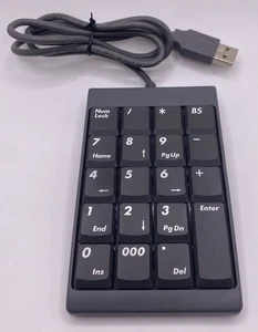 Fellowes USB Numeric Keypad Number Key Pad Model KU-9925 P/N 99193 - Picture 1 of 3