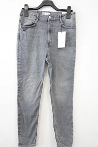 ZARA Damen Jeans Hose Sculpt Ankle High Rise 8727053802 Grau Gr.42 Neu - Bild 1 von 3
