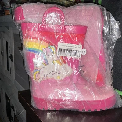 Toddler Waterproof Rain Boots Size 13 Read Description And See Photos Brand New! - Image 1 of 3