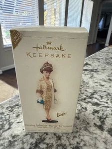 Hallmark Keepsake Barbie "Evening Splendor" Christmas Ornament 2006 Golden Gown - Bild 1 von 6