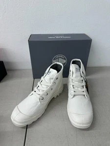 Palladium Pampa Hi Women’s Canvas Boots White 92352-116-M - Picture 1 of 8