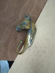Brass Horse Head Display / Clothes Hook. - Picture 1 of 8