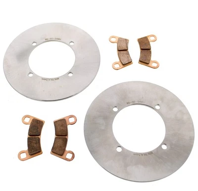 Rear MudRat Brake Rotors & Brake Pads fits Polaris Ranger Crew XP 1000 2019-2022 - Image 1 of 4