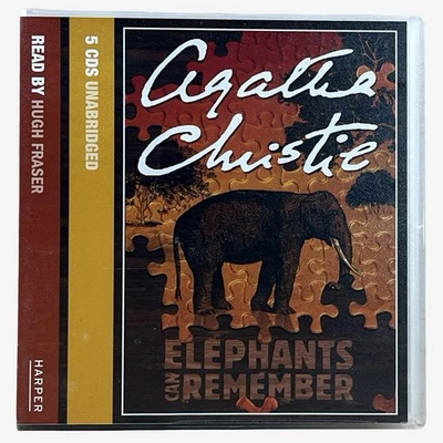 Agatha Christie Poirot CD Audio Book Elephants Can Remember Unabridged Fraser — 第 1/4 张图片