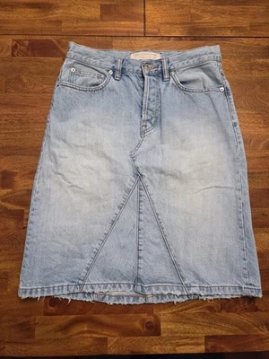 Marc By Marc Jacobs джинсовой ткани значок юбка Y2K стиль размер 27 облако стирка искусственно состаренный кромки - Изображение 1 из 4