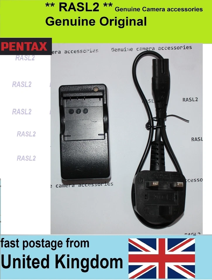 Genuine Pentax D-BC8 charger for D-LI8 D-Li85 Optio S5z S6 S7 SV SVi T10 - Image 1 of 3