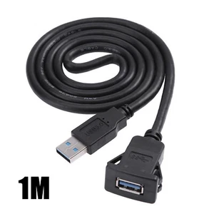 USB 3.0 Einbau Buchse Adapter Anschluss Verlängerung Kabel KFZ Auto Motorrad - Bild 1 von 11