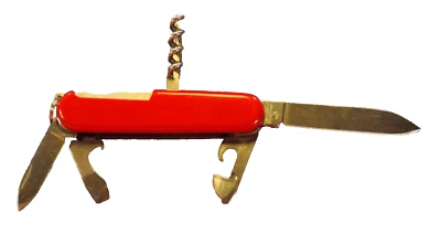 "VICTORINOX" 3.3600 SPARTAN  c.1979's  RED MULTI-TOOL FOLDING KNIFE - Image 1 of 4