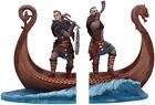 Nemesis Now Officially Licensed Assassins Creed Valhalla Bookends, Brown, 31cm