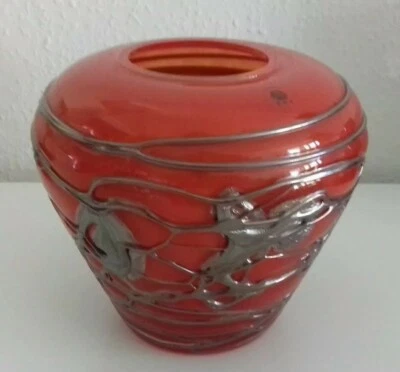 Seltene Jiri Suhajek Vase B.A.G. Bohemia Art Glass Vsetin/Tschechien, 1A Zustand - Bild 1 von 4