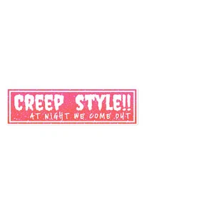 Creepy Style 9 x 3 Vinyl Sticker JDM Rectangular - Picture 1 of 1