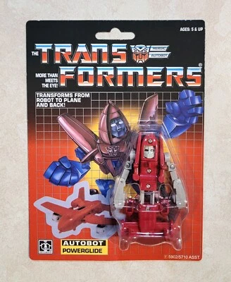 TRANSFORMERS G1 POWERGLIDE US SELLER MOSC RARE! AUTOBOT MINI BOT JET TOY ROBOT - Image 1 of 3