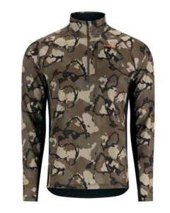 Camisa de Pesca Simms Challenger Solar Media Cremallera - Elige Patrón Camuflaje - Talla Grande - Imagen 1 de 3