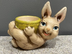 Vintage Bunny Rabbit Figurine Ceramic Hand Painted Made in Japan EUC - Picture 1 of 5