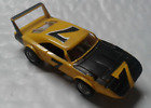Vintage Aurora AFX Dodge Daytona Charger Superbird Yellow Black #7 HO SLOT CAR