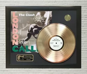 The Clash London Calling Framed wood Reproduction Signature LP Record Display. - Picture 1 of 5