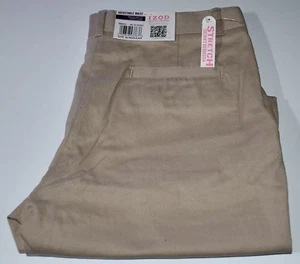 izod School wear Adjustable Waist Regular Fit Bermuda Shorts 16 Khaki - Picture 1 of 1