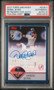Topps Derek Jeter /5 PSA 10 Auto - Picture 1 of 2