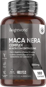Peruvian Black Maca (for 6 Months) with L Arginine + Zinc + Panax Ginseng + Blac - Foto 1 di 8