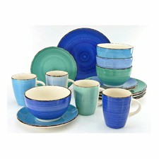 Creatable Geschirrset Tafelservice Bella Casa AQUA 16tlg Kombiservice 4 Personen