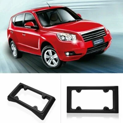 Car Auto Front Bumper Guard EVA License Plate Frame Automobile Protection Black - image 1 of 4