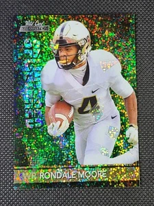 2021 Wild Card Alumination RONDALE MOORE Rookie Holo-Lux Green SP-20 Splintered - Picture 1 of 3