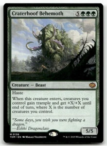 Craterhoof Behemoth #138 MTG Tarkir TDM NM X1 - Picture 1 of 3