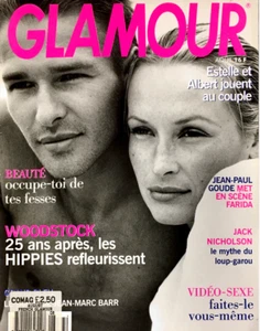 GLAMOUR France Magazine AUGUST 1994 ALBERT DELEGUE Estelle Lefebure PALLENBERG - Picture 1 of 5