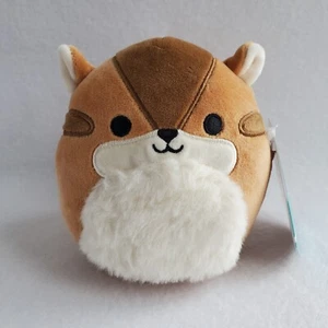Squishmallow Melzie der Chipmunk 5 Zoll braun Plüsch flauschiger Bauch 5 Zoll - Bild 1 von 7