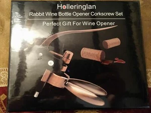 Neu Demenades Weinöffner Set mit Folienschneider, Weinstopfen, Extra Spirale, Garantie - Bild 1 von 8