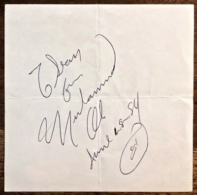  MUHAMMAD ALI Autographed SIGNED CUT JSA CERTIFIED AUTHENTIC FULL LETTER 1984 - Image 1 of 4