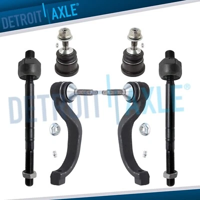Front Lower Ball Joints Inner and Outer Tie Rod Ends for 2003 Ford Thunderbird - Imagem 1 de 4