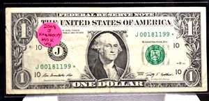 V RARE 2009 $1.00 STAR NOTE LOW SERIAL LOW RUN GREAT CONDITION 640 K LOOK **** - Picture 1 of 2