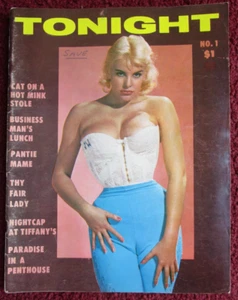 1959 TONIGHT MAGAZINE Volume 1, Issue 1 First Issue ~ Cheesecake Pinup Risque - Picture 1 of 6