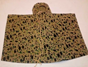 Poncho de camuflaje suelto vintage escala 1/6 GI Joe Segunda Guerra Mundial - Imagen 1 de 2