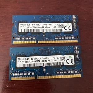 4GB (2x 2GB) PC3L-12800S SO-DIMM Arbeitsspeicher RAM, SK Hynix HMT425S6AFR6A-PB - Bild 1 von 2