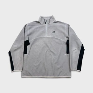 Nike ACG Polar Para Hombres XL Gris 1/4 Cremallera Ajuste Térmico Pullover Sudadera Chaqueta - Imagen 1 de 8