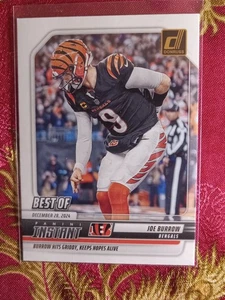 Joe Burrow 2025 Donruss Best of Panini Instant #ins-jbw Cincinnati Bengals nfl - Foto 1 di 1